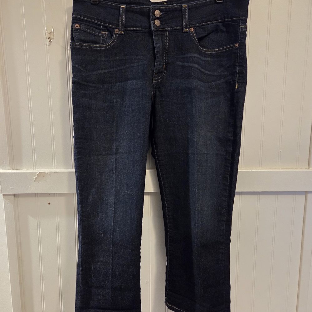 Signature by Levi Strauss Dark Blue Women's Ankle Jeans